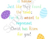 PRINTABLE- He is Risen- Easter Bucket/ Favors - Instant Download Il_170x135