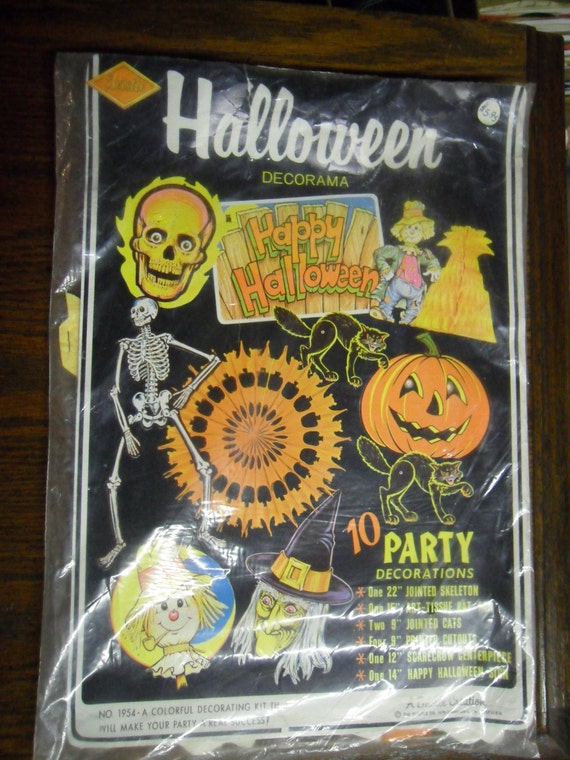 1970s Halloween Decorations
 1970s Halloween Decorations in original bag 8 different