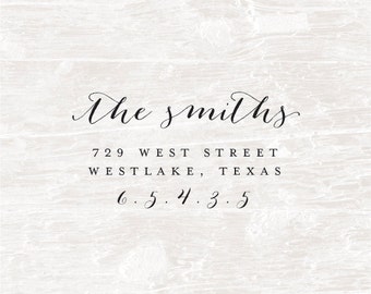 Address Stamp, Custom Address Stamp, Self Inking Rubber Stamp, Christmas Cards, Personalized Stamp, Rubber Stamp, simple and pretty