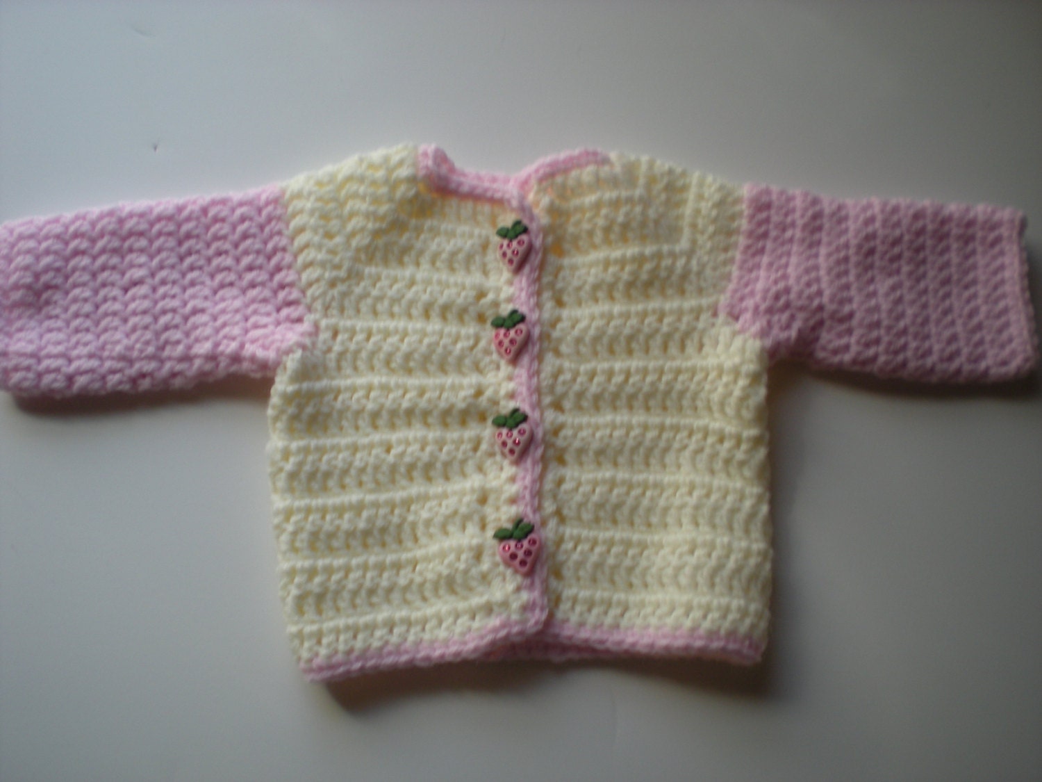 Strawberry Sweater for Baby Girls by AkitaMomStudios on Etsy