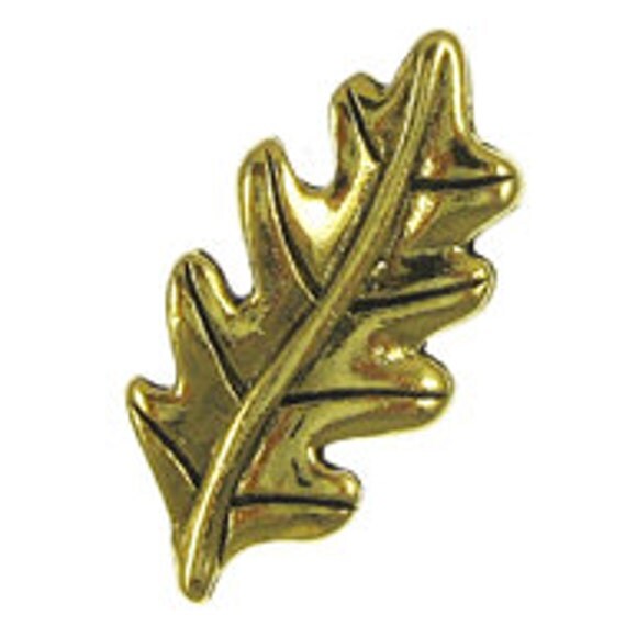 Gold Oak Leaf Lapel Pin by jimclift on Etsy