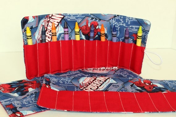 Spider Man Crayon Roll Ups Il_570xn