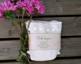 soft bamboo velour cloth diaper / cloth nappy by "Responsible Mother" Lithuanian hand made / eco friendly