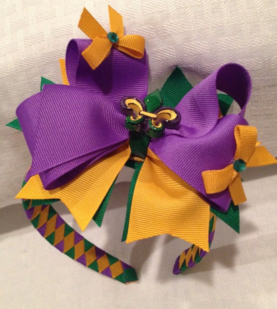 etsy com mardi gras headband