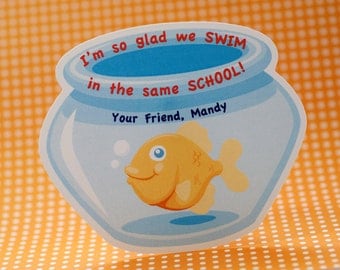 Customized Printable Fishbowl Cards