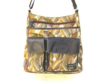 Summer Shoulder Strap Bag, Tropical Camo Print, Canvas Cross Body Bag ...