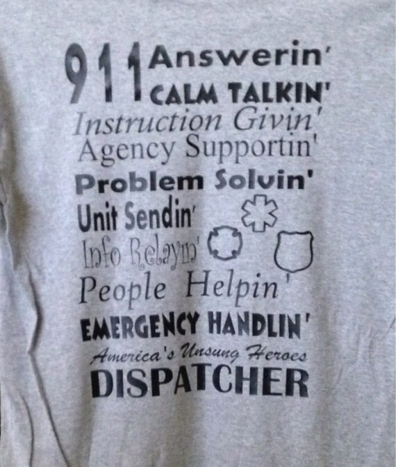 911 dispatcher shirts