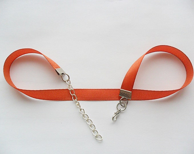 Bronze satin choker necklace 3/8”inch wide, pick your neck size.