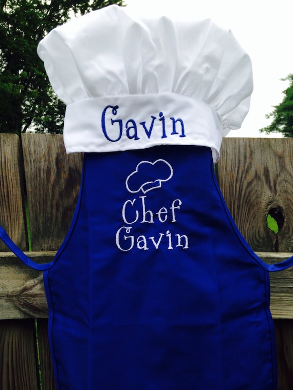 Personalzed Toddler/Child Chef Hat and Apron