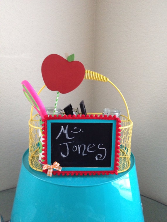 Items similar to Teacher giftsupply caddy teacher appreciation end of year present for