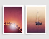 SET of any TWO 5x7" fine art illustration prints  - Fine art illustration - Fine art prints, Paris art, Paris decor, Wall art