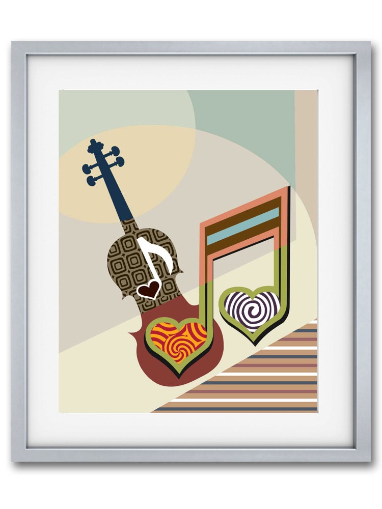 Violin Music Art Music Inspired Art Abstract Music Art by iQstudio