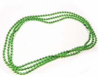 4 of 26 inch green color 2mm ball chain-3116