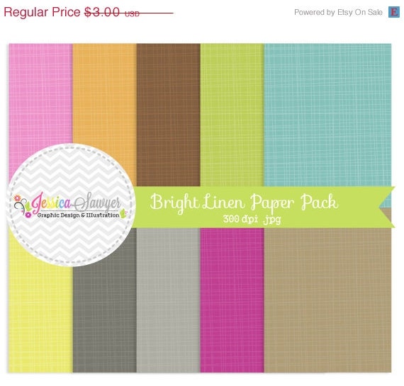 50% OFF - INSTANT DOWNLOAD, bright linen paper - 8.5 x 11 - texture background - commercial use - - scrapbooking - card making Il_570xn