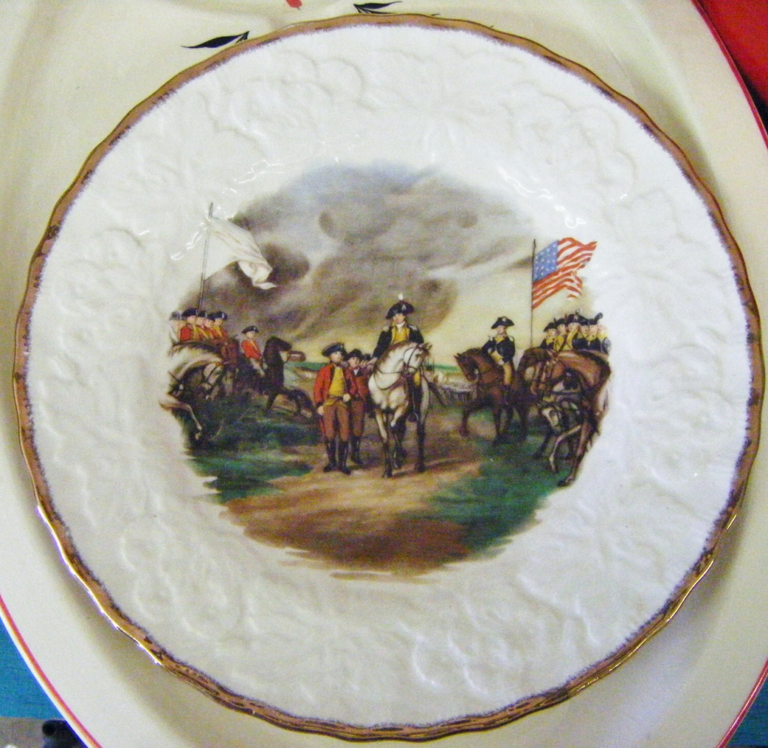 Antique Alfred Meakin England Plate Surrender Of Lord
