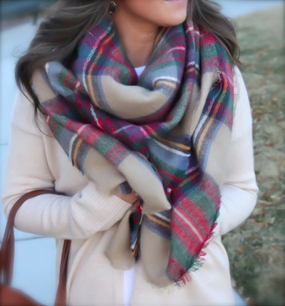 Popular items for blanket scarf on Etsy