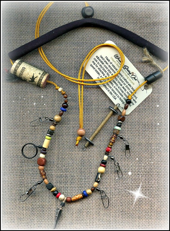 Hand Crafted Fly Fishing Lanyard with Mixed Colored And Copper