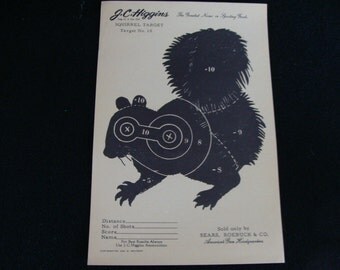 Vintage Squirrel Target no. 10 by J C Higgins