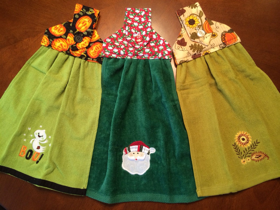 Hanging Kitchen Towels Fall/Winter Holiday Set