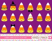 50% OFF - Candy Corn Vampire Witch Zombie Devil Cute Clip Art - Commercial Use - Scrapbooking Invitations Cards - Instant Download Il_170x135