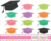 50% OFF - Graduation Caps Stylish Class Of 2014 Cute Clip Art - Commercial Use - Scrapbooking Invitations Cards - Instant Download Il_170x135