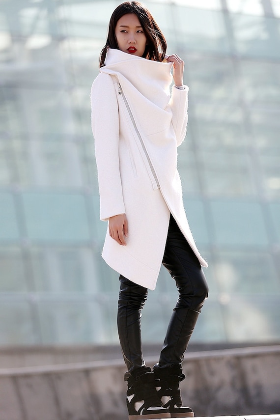 Winter coat Wool Coat coat White coat womens jackets