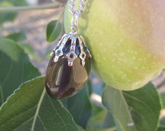 Apache Tear Tumbled Stone Necklace