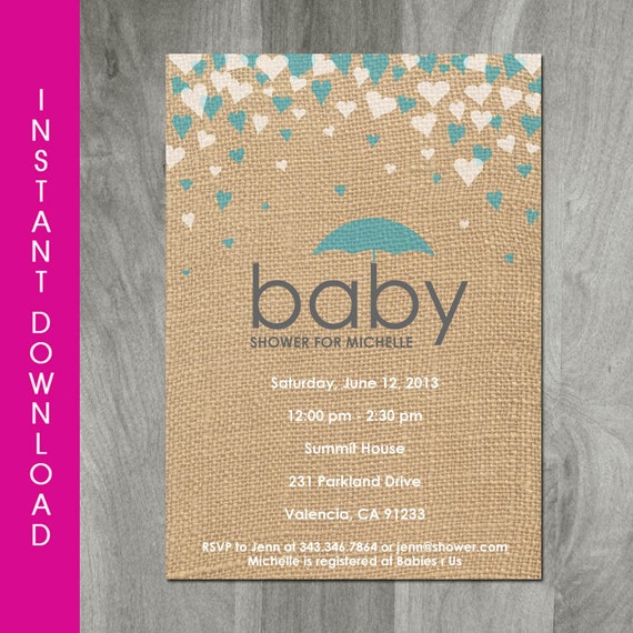 Editable Baby Shower Invitations 5