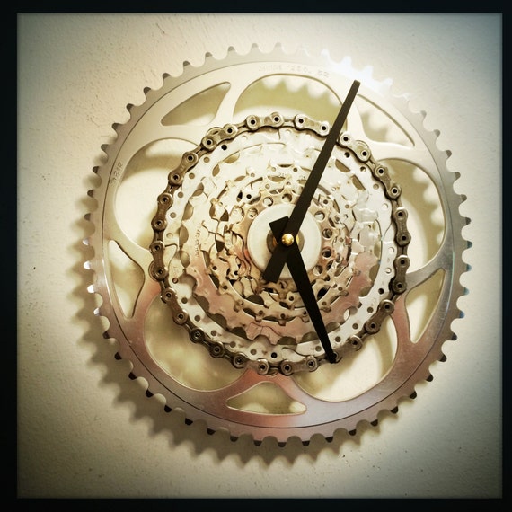 Bicycle Gear Wall Clock Bike Gear Clock by DreamGreatDreams