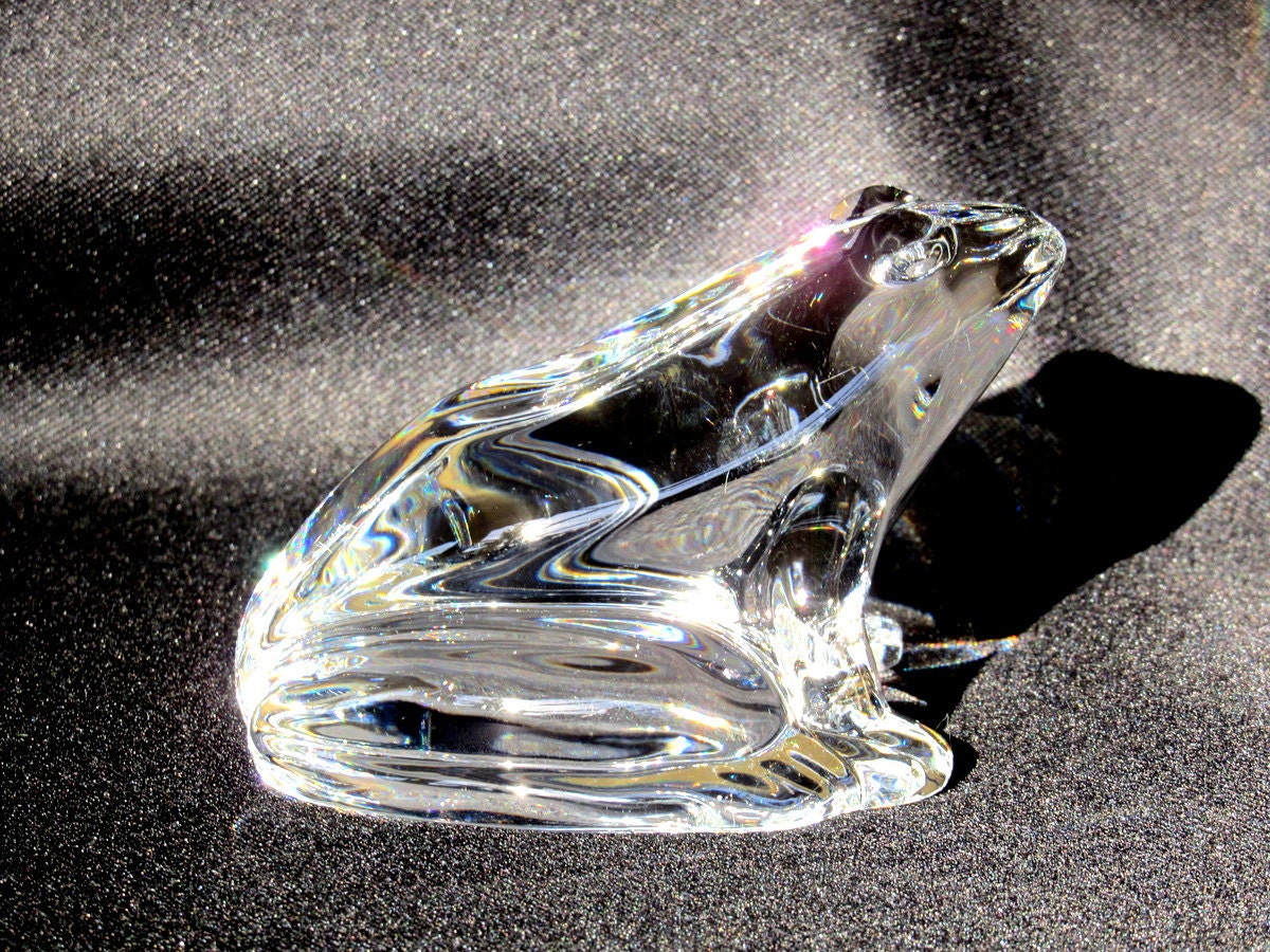 baccarat glass frog