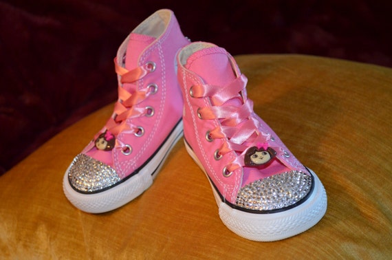 DORA the EXPLORER inspired Girl Hi Top Converse Sneaker