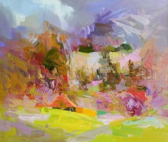 colorful abstract landscape paintings