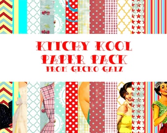 Kitchy Kool Digital Paper Pack