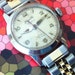 Heyworth Ladies Women's Watch / 17 Jewel Watch 1950's / Stainless Steel with Red Sweep Second Hand
