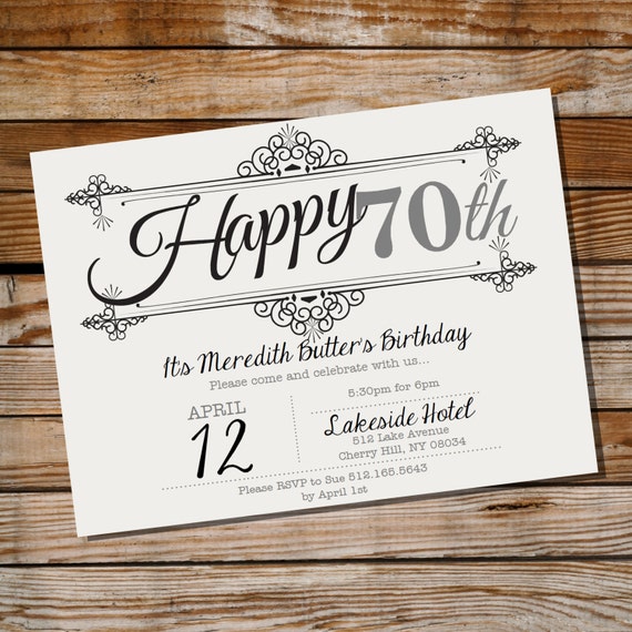 Vintage 30Th Birthday Invitations 4