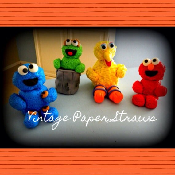 SALE-Sesame Street figurine-Edible cake by AccessorizeBoutique