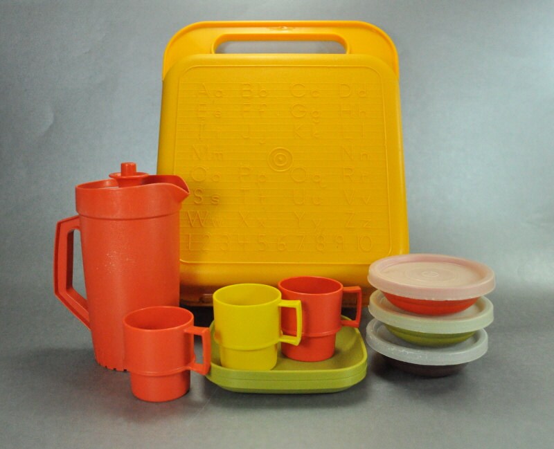Vintage Tupperware Toys Mini Pitcher Mugs by CatnuttisClassics