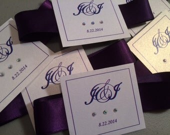 Ribbon Belly Band Invitations 4