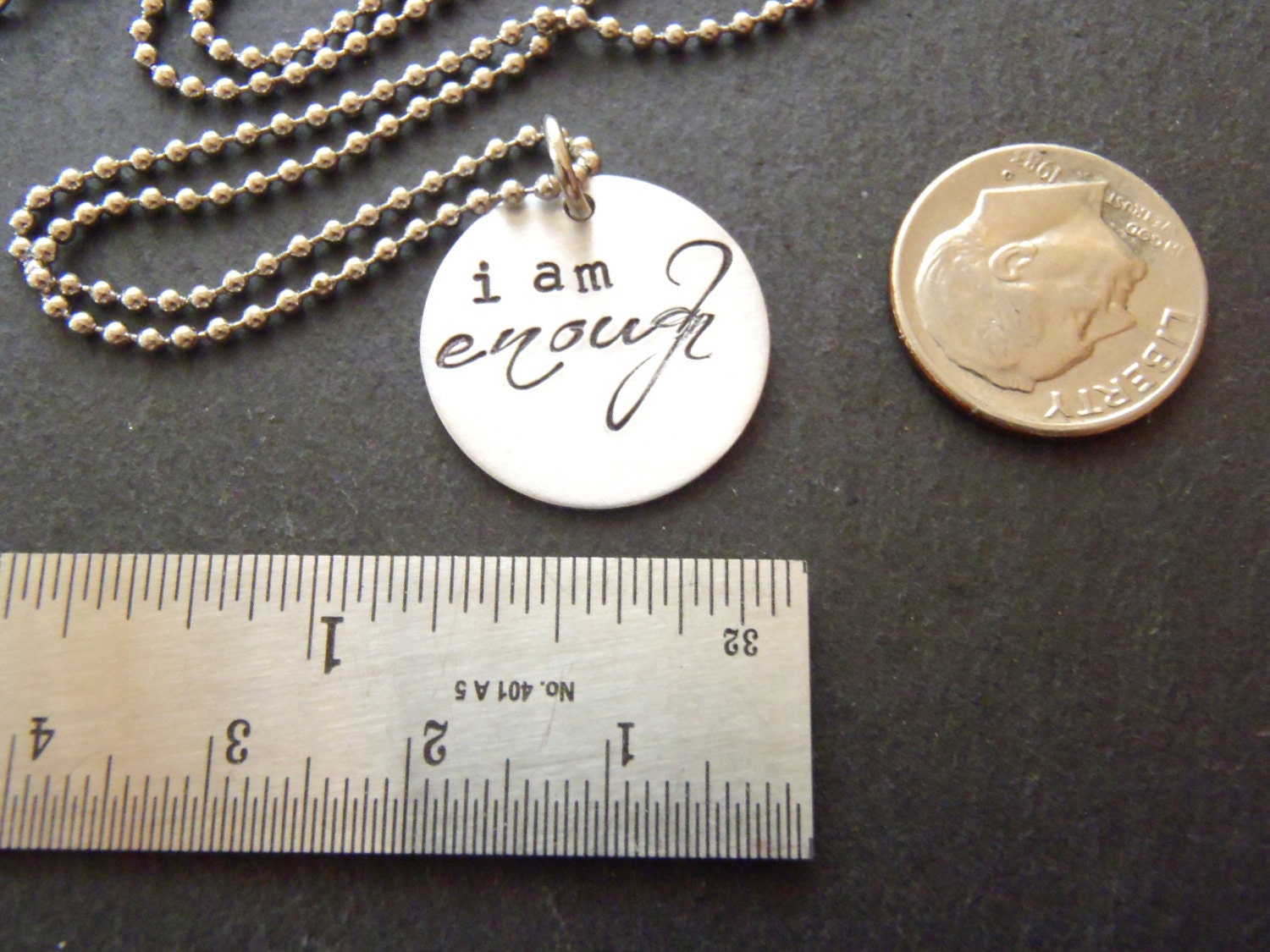 i am enough necklace positive affirmation jewelry