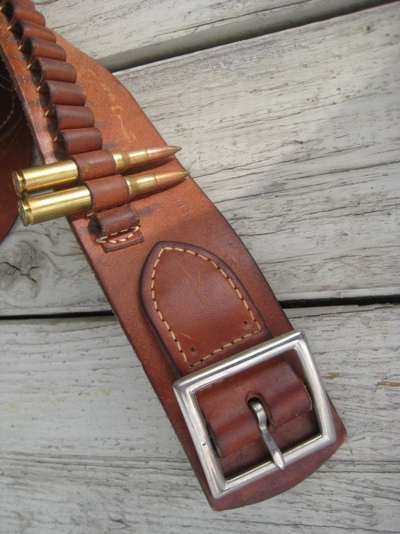 Belt / Clothing / Leather Ammo / Gun Belt by HomeWorksMontana