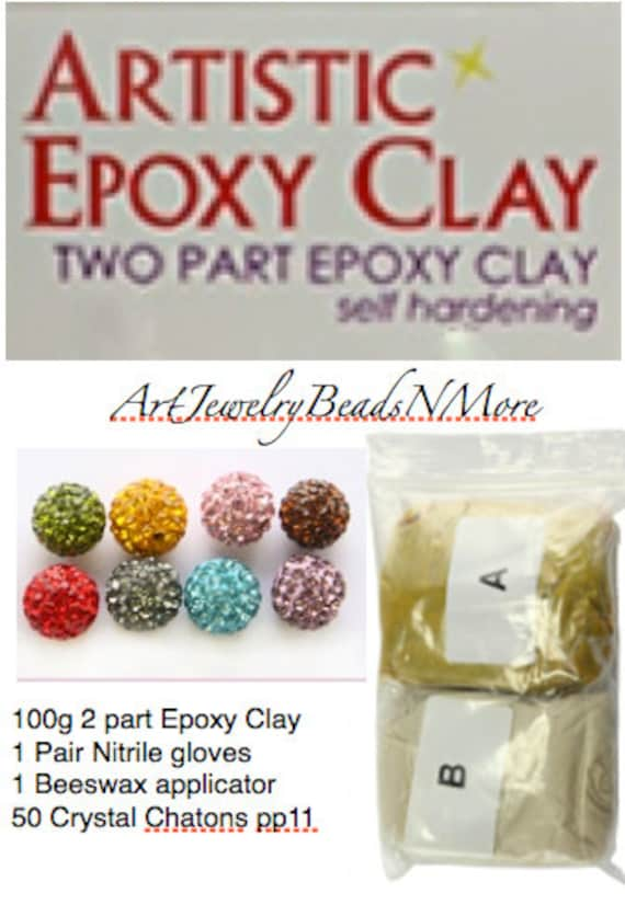 100 Grams GOLD ARTiSTiC EPOXY CLaY - Self Hardening Two Part Epoxy with ...