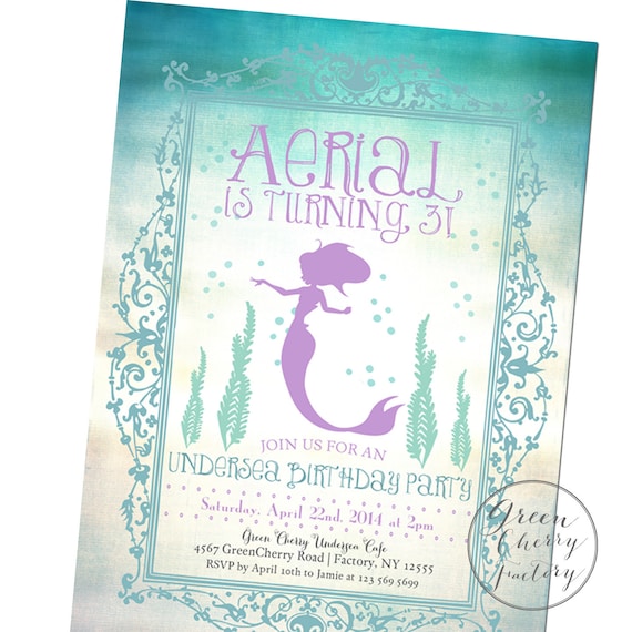 Mermaid Invitation Background 3