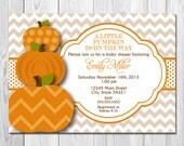 Little Pumpkin Baby Shower Invitation - DIY - Printable Il_170x135