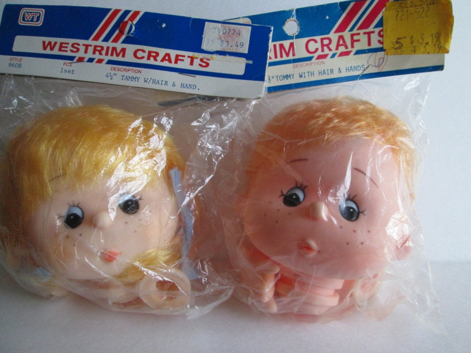 Doll Head and Hands Set Westrim Crafts by boxoftoys on Etsy