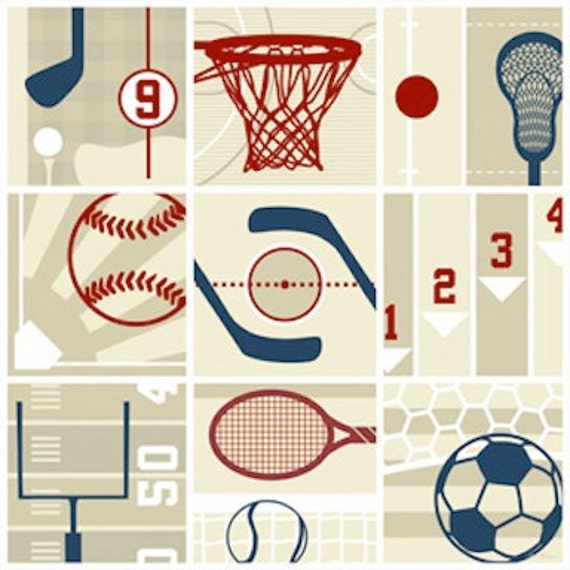 Multi Sport Collage Wall Art by Aaron Christensen Large