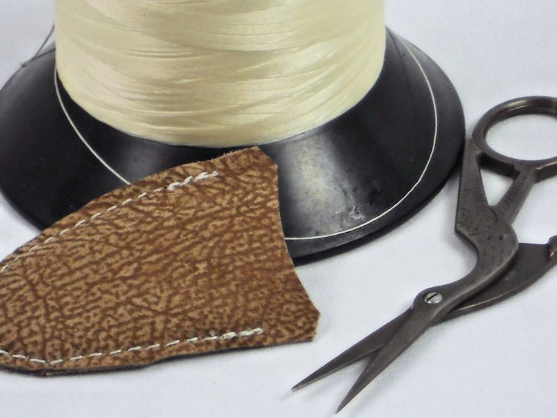 Leather Thimble for THUMB Soft Flexible Quilters Handmade