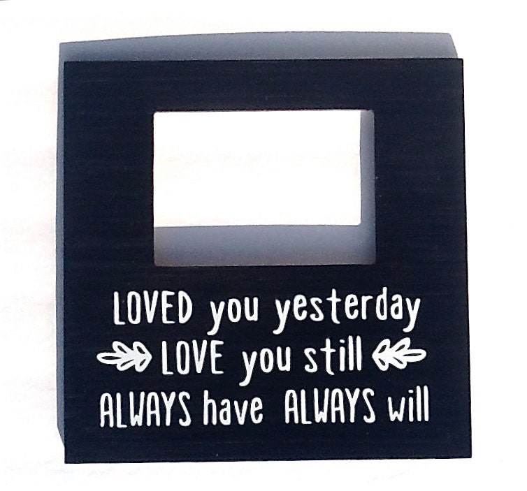 Custom Quote Picture Frame Boyfriend/ Girlfriend Photo Gift