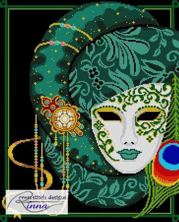 Mask of Mardi Gras-Festival Greens