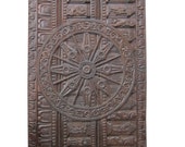 Dacorative Rare Konark Wheel Wall Door Panel Sun Temple Wall Panels