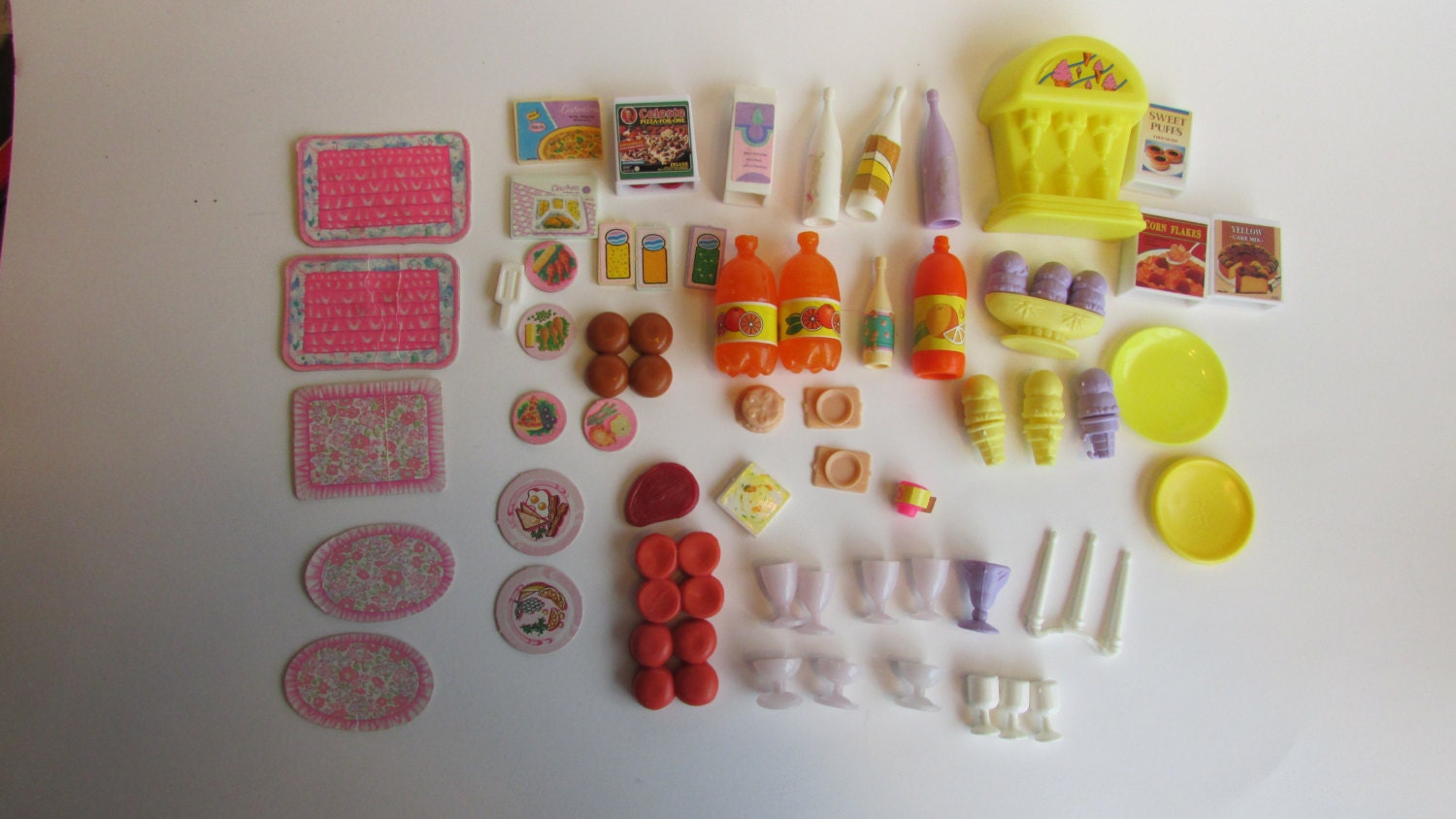 barbie dishes and food